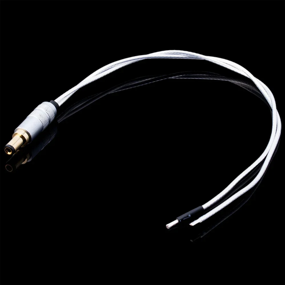 ■Hifi 5.5x2.1/5.5x2.5/4.0/3.5mm Gold-Plated Male Plug DC Power Cable，OCC Copper Silver-Plated 1.5mm² High Current 5-48v