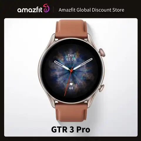 Nuovo smartwatch Amazfit GTR 3 pro con display AMOLED Zepp OS Durata della batteria di 12 giorni oltre 150 modalità sportive Compatibile con Android e iOS