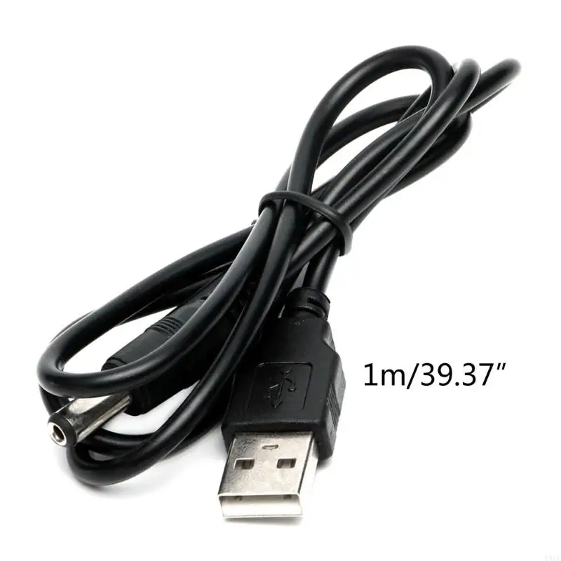 Y4UE 2.6ft USB đến DC5.5 x 2.1 Sạc dây dữ liệu Dữ liệu cung cấp nguồn cung cấp