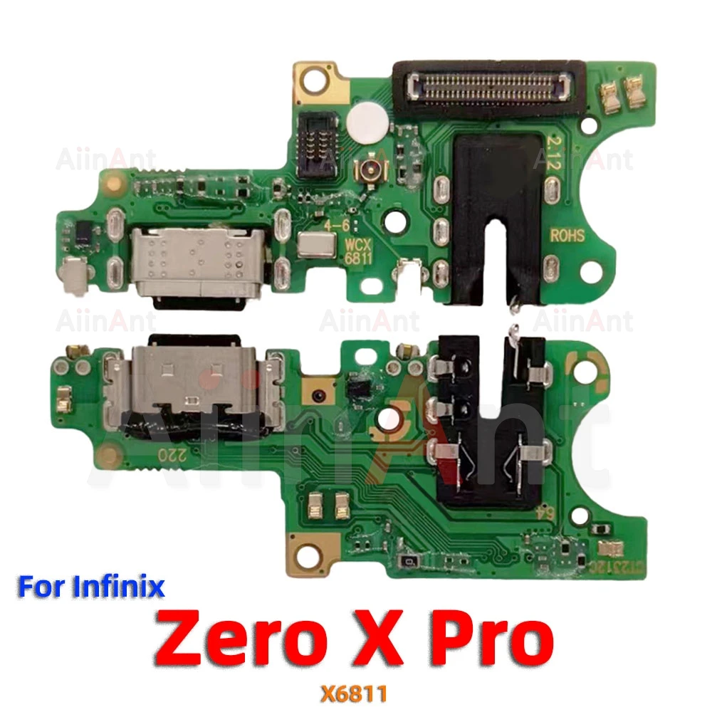 AiinAnt Dock Mic USB Charger Board Charging Connector Port Flex Cable For Infinix Zero 8 8i 20 30 Ultra X GT 10 S3X S5 Pro 4G 5G