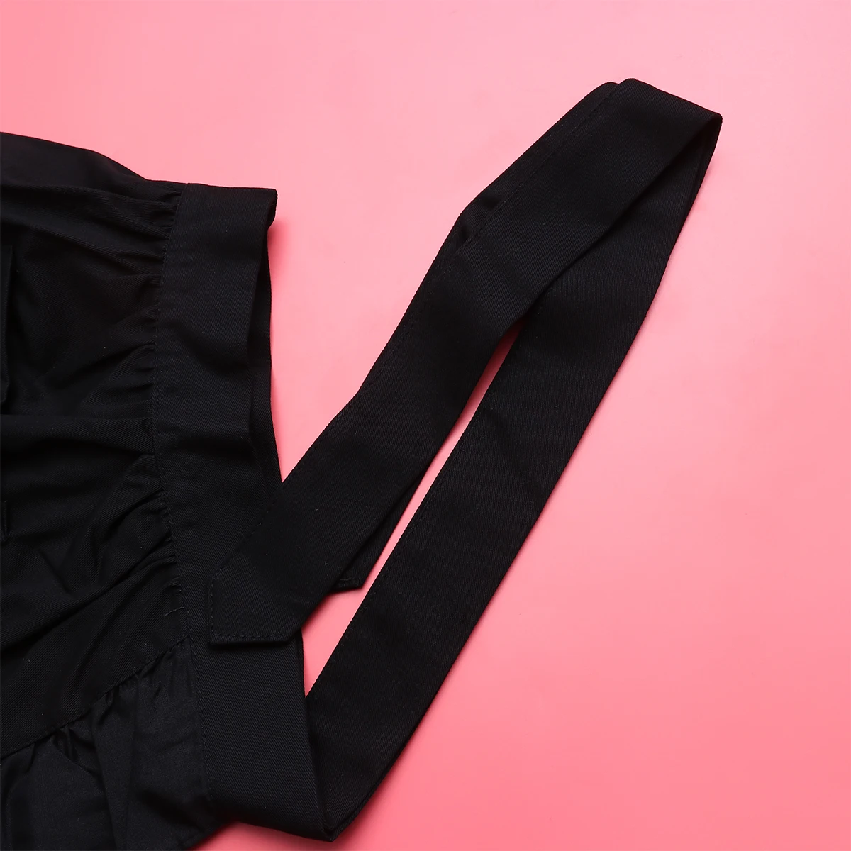 

2Pcs Pure White Half Apron Premium Cotton Adjustable Waist Tie Practical Hotel Cafe Restaurant Bakery Use