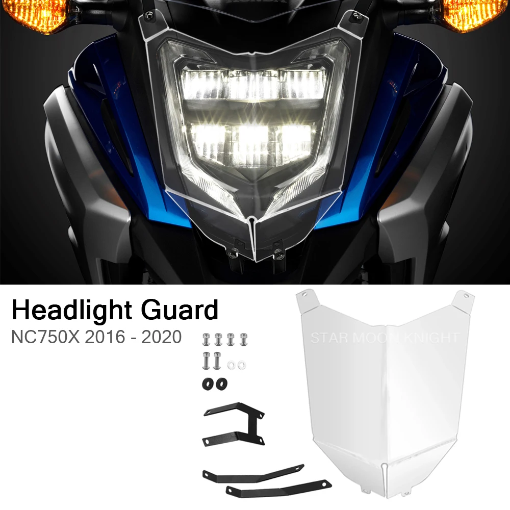 

Motorcycle Accessories Acrylic Headlight Protector Light Cover Protective Guard For Honda NC750X NC 750 X 2016 - 2018 2019 2020