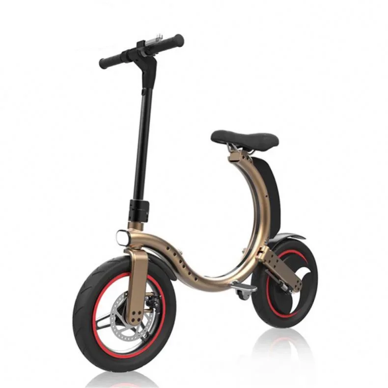 14 Inches 350W Front Brake Foldable Electric Scooter Adult Anti Slippery Pedal 2 Wheel Stand Up Electric Scooter