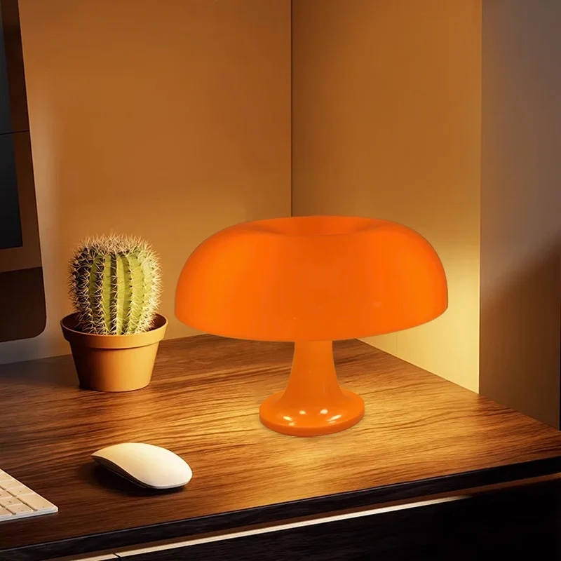 

New Led Mushroom Table Lamp 3-color Dimming for Hotel Bedroom Bedside Living Room Decoration Lighting Modern Minimalist Creative