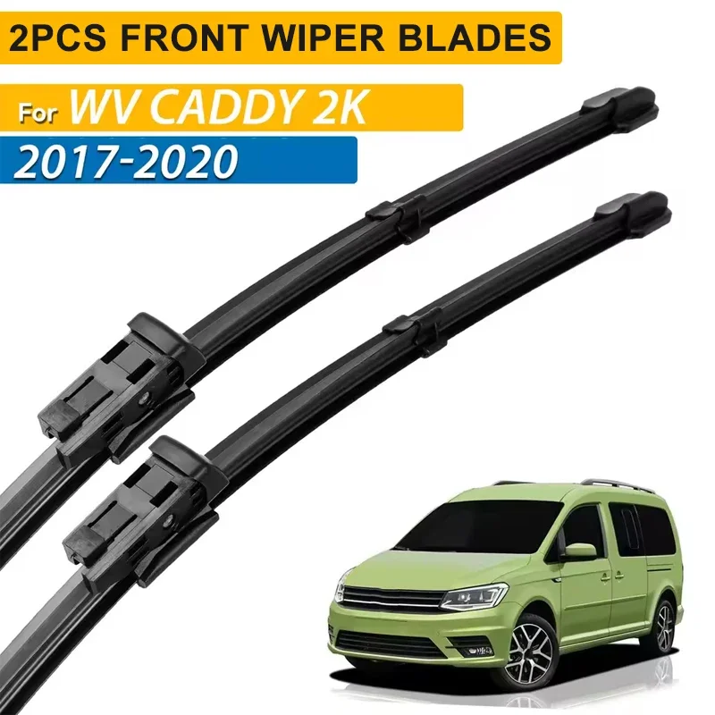 

Wiper LHD Front Wiper Blades For Volkswagen VW Caddy 2K 2017 - 2020 Windshield Windscreen Window Rain Brushes 24"+19"