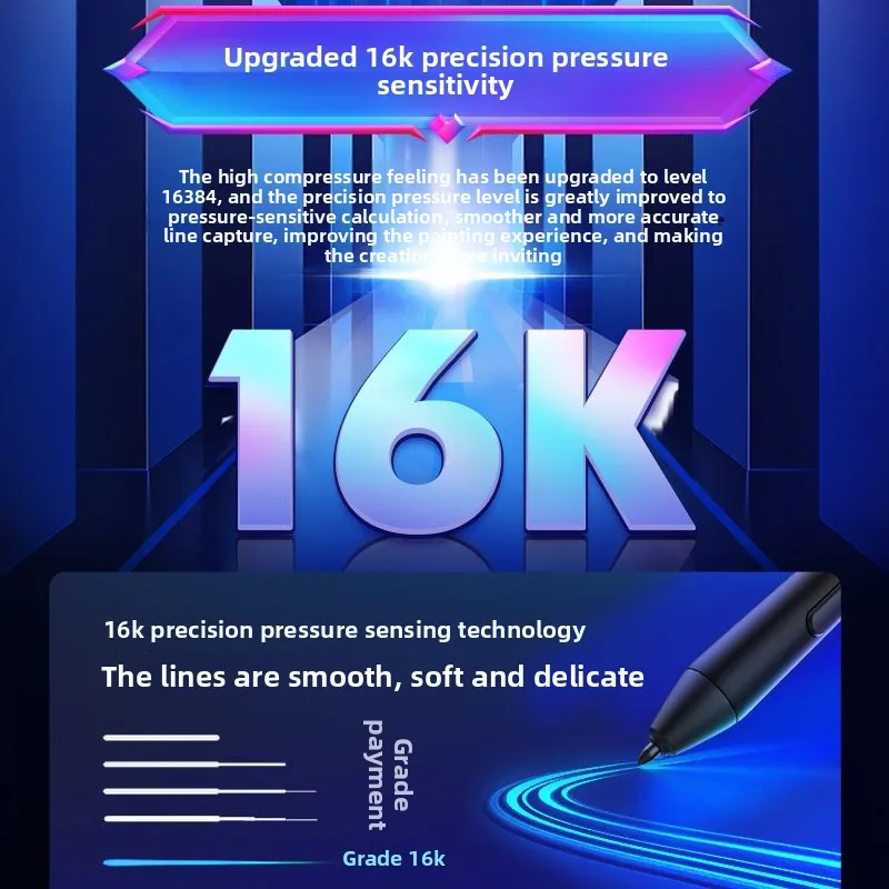 Digital screen hand-drawn screen computer drawing painting, hand-written hand-drawn board LCD tablet