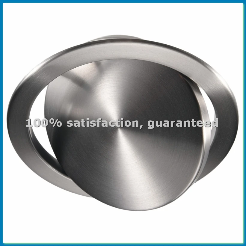 Kitchen Flap Lid Stainless Steel Flush Recessed Built-In Balance Flap Cover Trash Bin Garbage Can-AT35