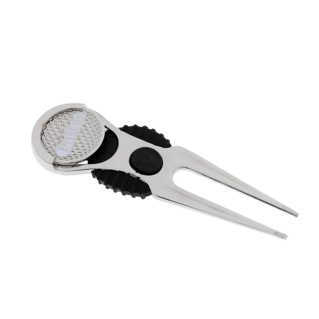Magnetic Golf Marker Stencil Divot Repair Tool Alloy Golf Accessory for Custom Golfing Equipment