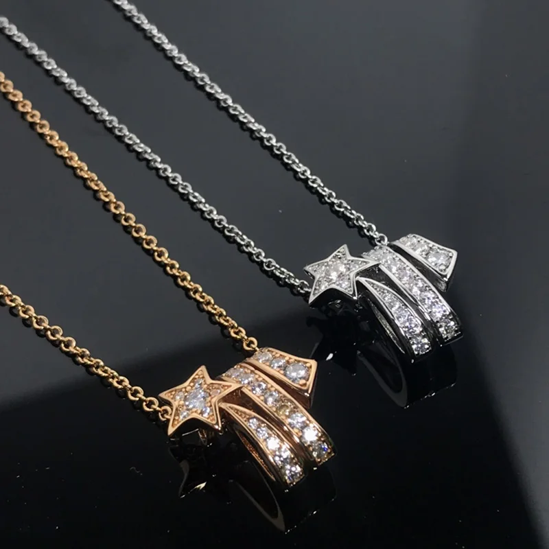 

High Quality Mangxing Full Zircon Necklace For Women Luxury Fine Jewelry DN