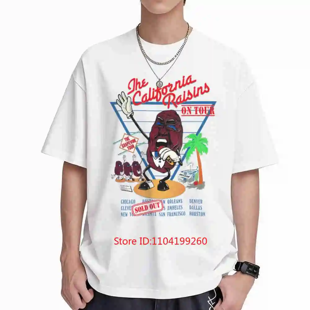 The California Raisins Tour Grapevine Short Sleeve Tee 100% Cotton T-Shirt