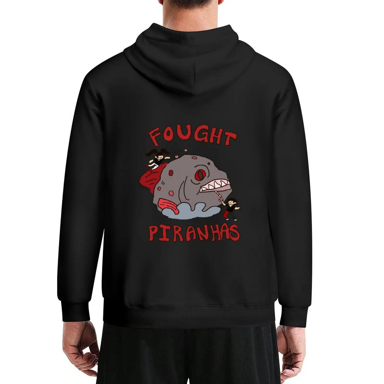

I FOUGHT PIRANHAS Hoodie clothes for men korean clothes autumn clothes men's coat hoodies for men