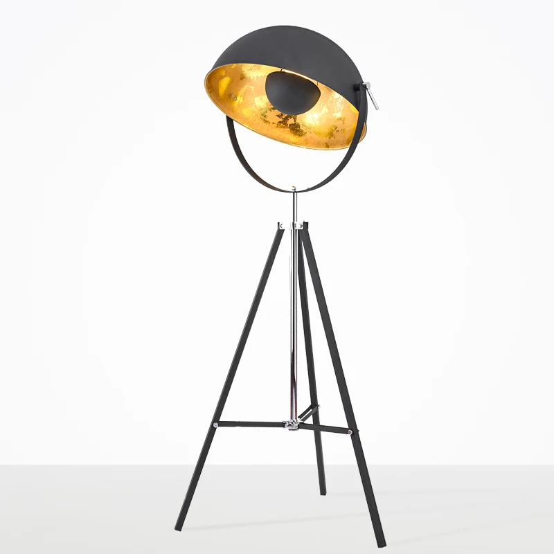 Industrial floor lamp retro iron tripod floor lamp living room bedroom study Nordic home decoration E27 designer standing lamp