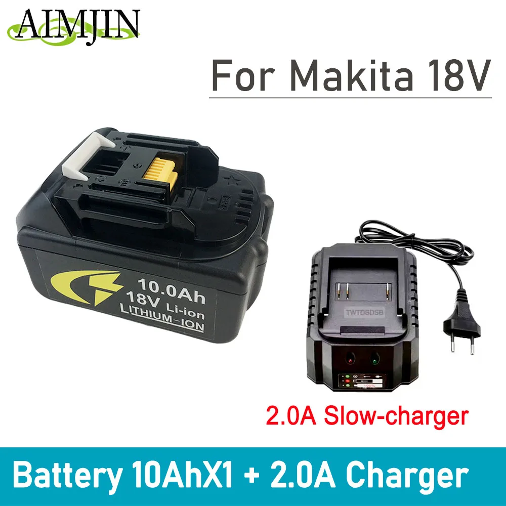 

For MAKITA 18V Rechargeable Li-ion Battery .10000mAh Battery Capacity Indicator for DDF487 DTD173 DTW700 DGA404 tools