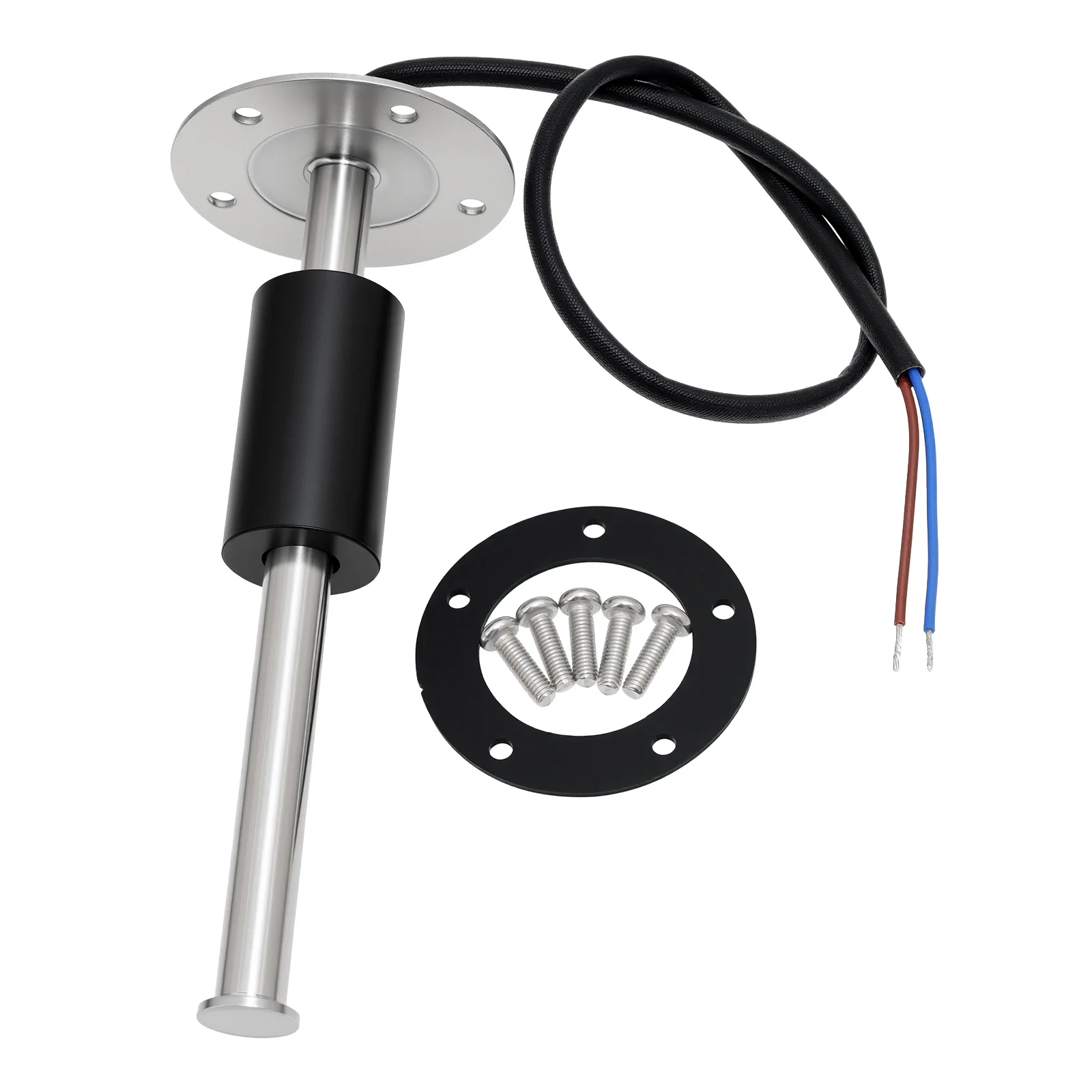 52mm Dual-Gauge-Wasserstandsanzeige 2-in-1 Abwasserstandsmesser mit Alarm Digital für Kraftstoffstandsensor 0-190ohm Auto Boot Yacht – Detail 11