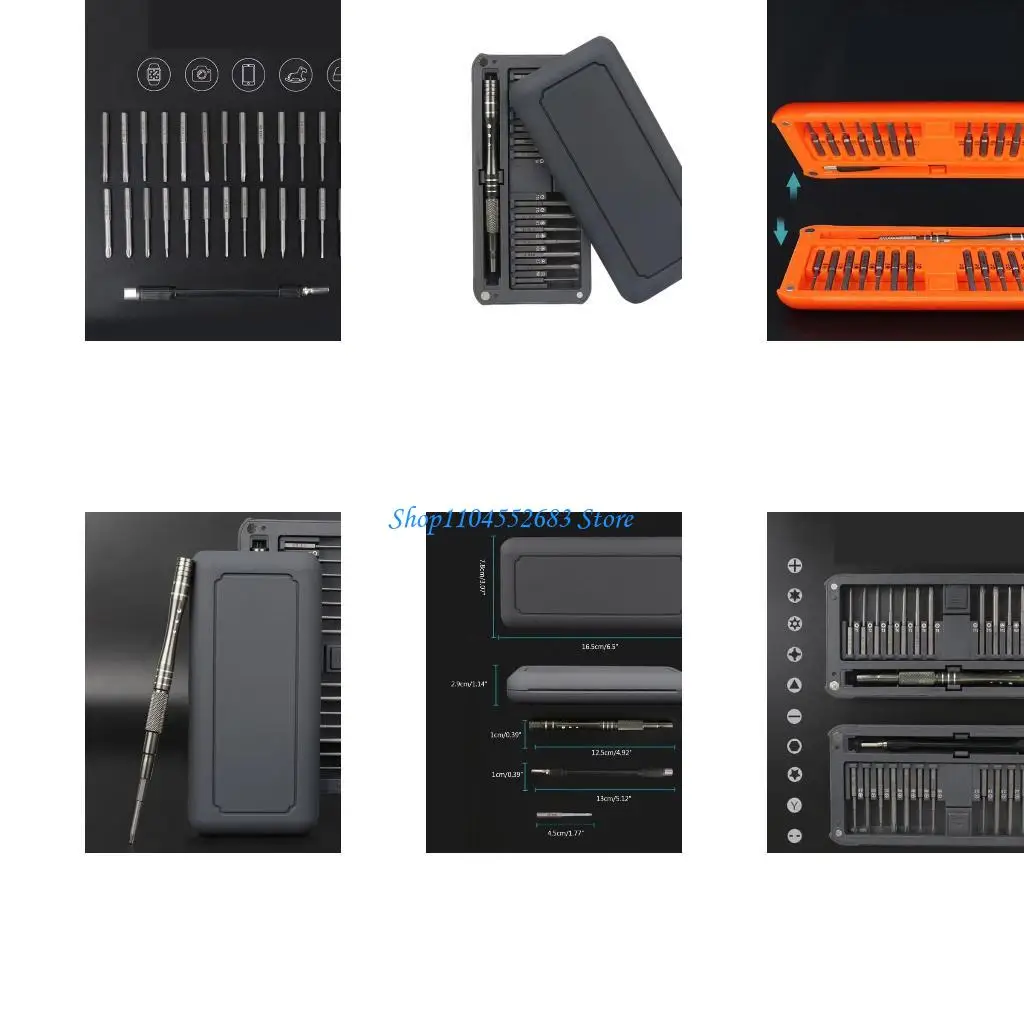 

Y6GD 30 in 1 Screwdriver Set Mini Screwdriver Repair Tool with 28pcs Steel Bits Screw