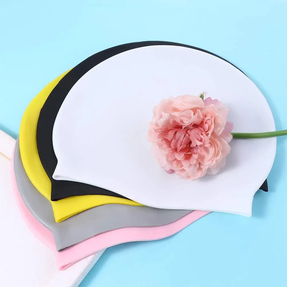 

Long Hair High Elastic Bathing Swim Equipment Turban Ear Protect Waterproof Swimming Caps Swim Pool Hat Diving Hat Swimming Hat