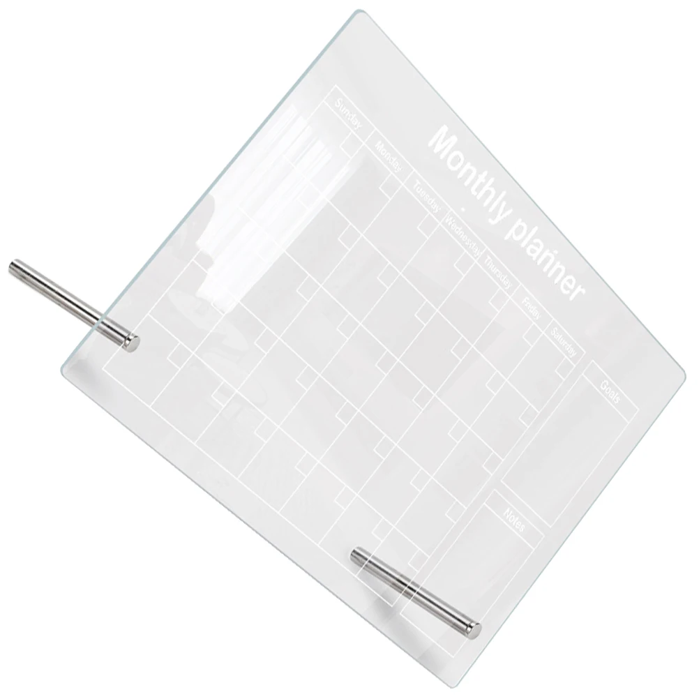 

1 set Note Transparent Acrylic Dry Erase Desktop Memo Board Smooth Writing Reusable Clear Message Board for Office Home