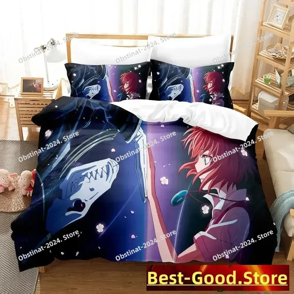 

Mahou Tsukai no Yome Bedding Set Single Twin Full Queen King Size Bed Set Adult Kid Bedroom Duvetcover Sets Anime Bed