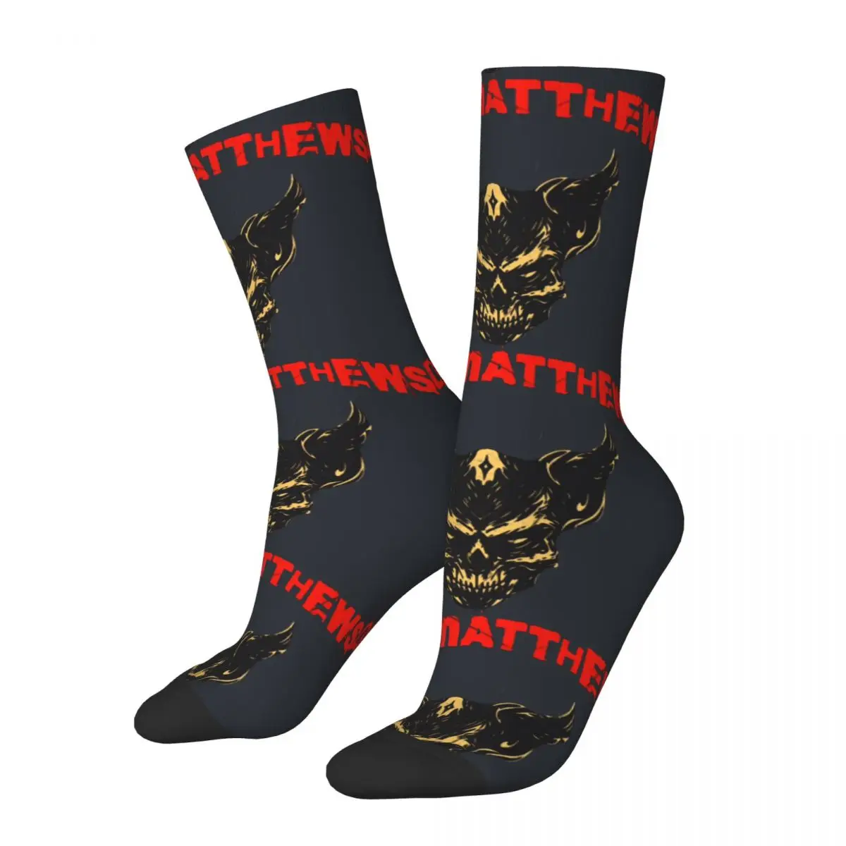 Funny Crazy Sock for Men Rock And Roll Hip Hop Vintage D-Dave Matthews Cool Band Happy Quality Pattern Printed Boys Crew