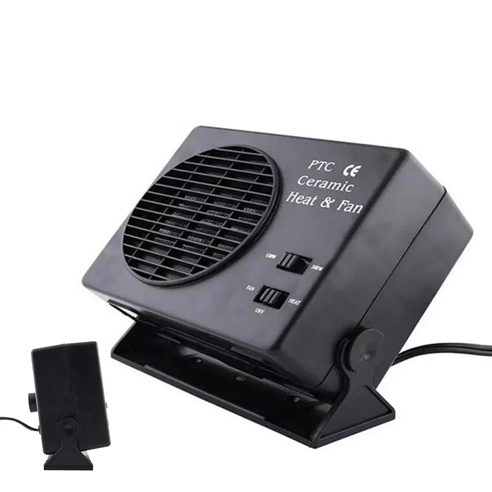 Car Fan Car SUV Accessories for Vehicles Ceramic Car Portable Car Heater Electric 12V 150W/300W Auto Temperature Control