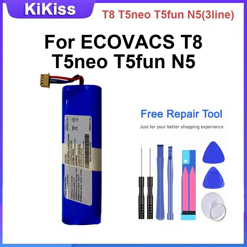 

T8 T5neo T5fun N5(3Line) Сменный аккумулятор для робота-пылесоса ECOVACS N5