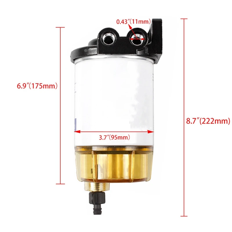 Car Modified Marine Fuel Filter S3213 Oil Water Separator Fuel Water Separation Filter