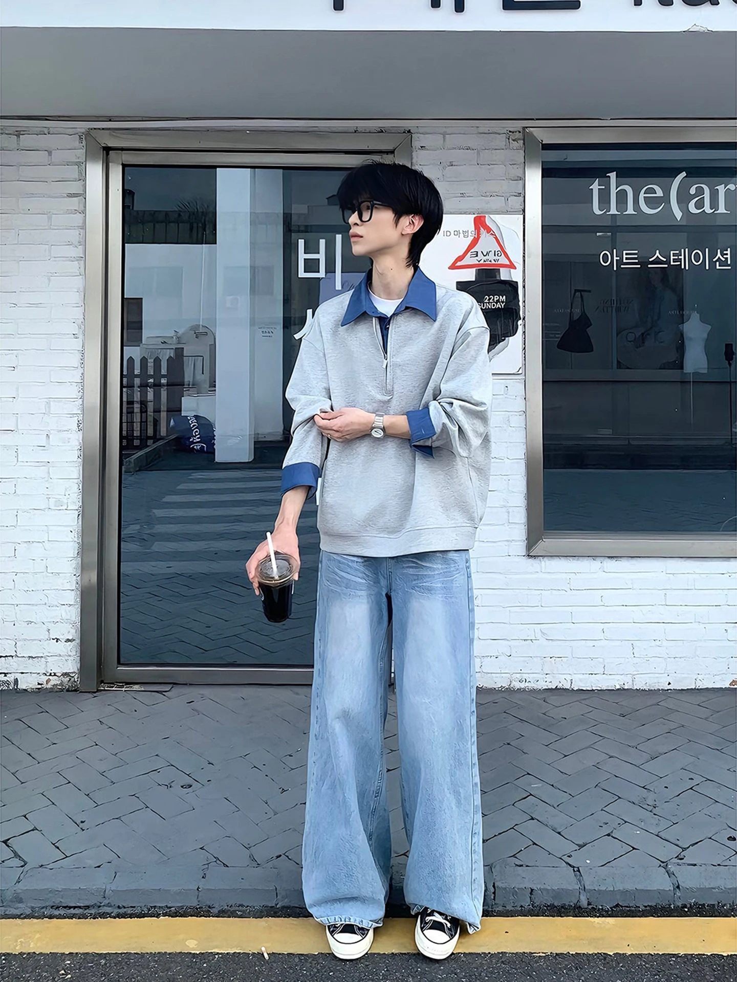 

Premium Feel oulder High Ne f Zip Sweatirt ex Spring Cleanfit Base Layer irt Casual Loose Fit Long Sve