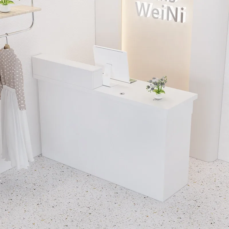 Simple modern checkout page Counter Clothing store Bar Women's clothing store Small front desk Hair salon Reception desk