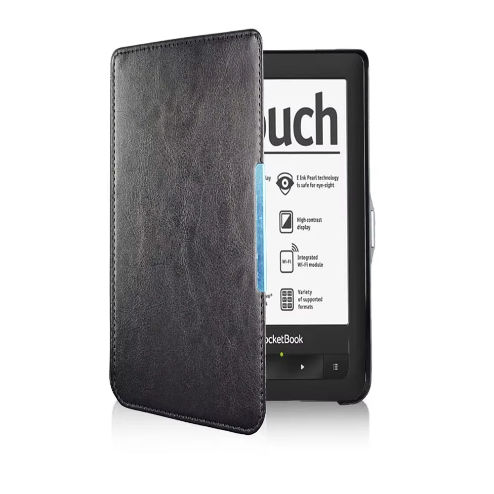 For PocketBook Touch 622 EReader Case and PocketBook Touch Lux 623 EReader Case, Flip Folio Book Cover Magnet Closured Case