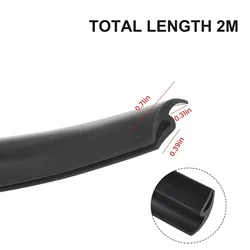2m Seal Strip Trim For Car Front Windshield Sunroof Weatherstrip Rubber Rear Window Weatherstrip Sunroof