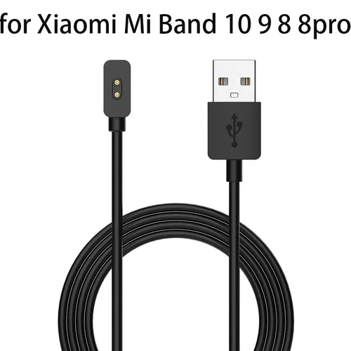 Cargador de 60cm/100cm para Xiaomi Mi Band 10 9 8 Cable cargador USB carga de reloj inteligente para Xiaomi 8pro accesorios NFC