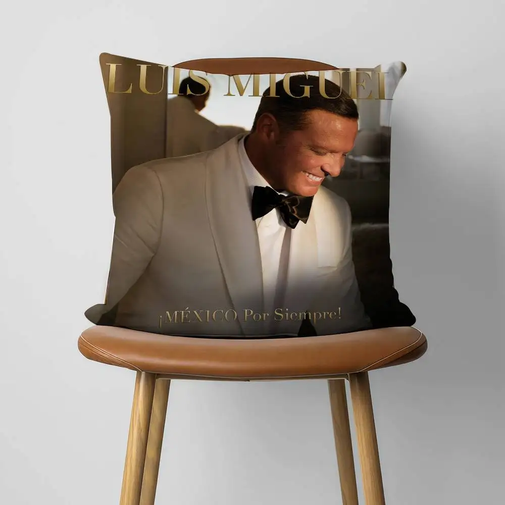 L-Luis M-Miguel MEXICO Por Siempre 30x30cm 45x45cm Pillow Case Decor Protective Covers Comfortable Soft For Sofa Living Room Hom