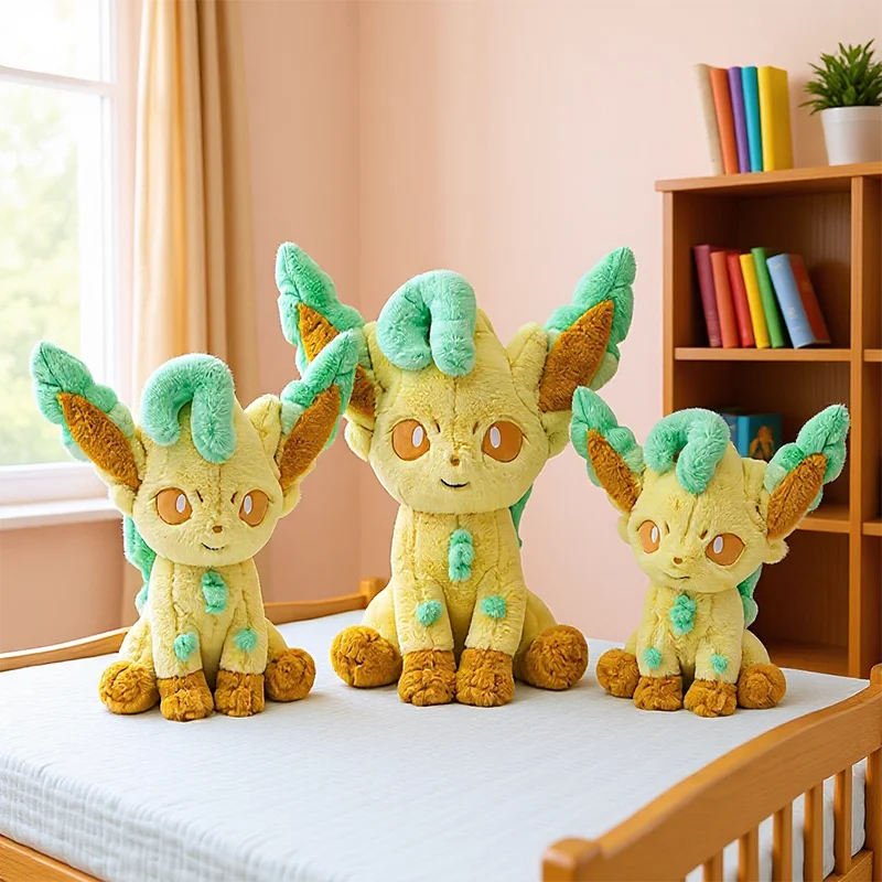 

Pokemon Leafeon Plush Toys 40-80cm Kawaii Pillow Cartoon Stuffed Christmas Gifts for Childrens Pokémon Anime Plushie Dolls Eevee