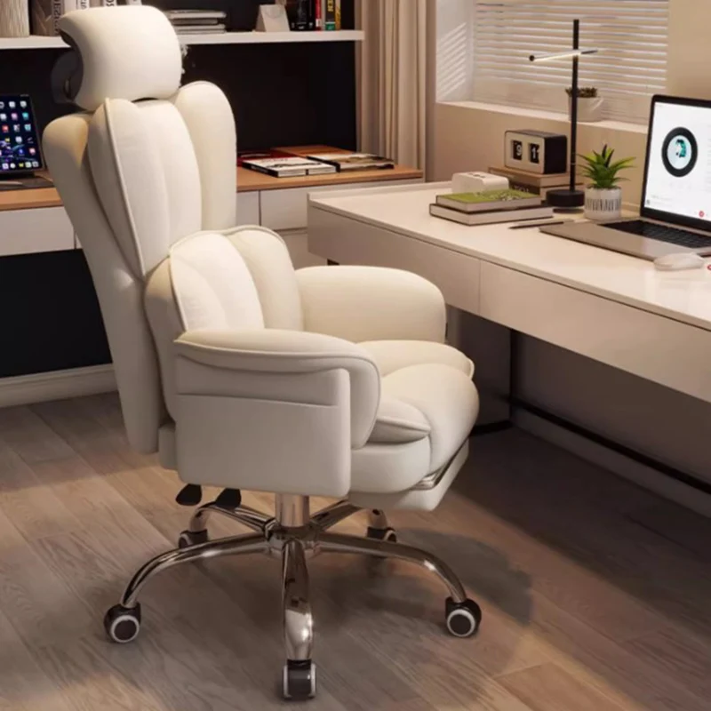 

Modern Luxury Office Chairs Footrest Extension Study Home Office Chairs Leather Swivel Sillas De Oficina Furniture Accessories