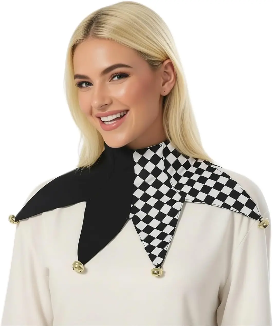 طوق بوفون الباروك المهرج طوق الرقبة الكبار هالوين كرنفال زي حفلة التبعي