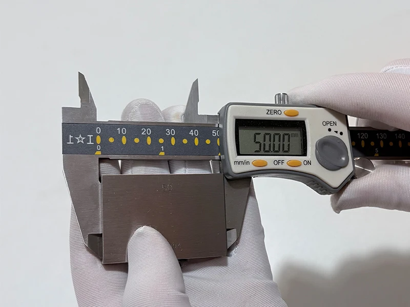 Gauge Block 1Pc, Accuracy ≤0.5μm, HSS Rectangular Calibration Block for Calipers, Micrometers & Measuring Tools Customizable