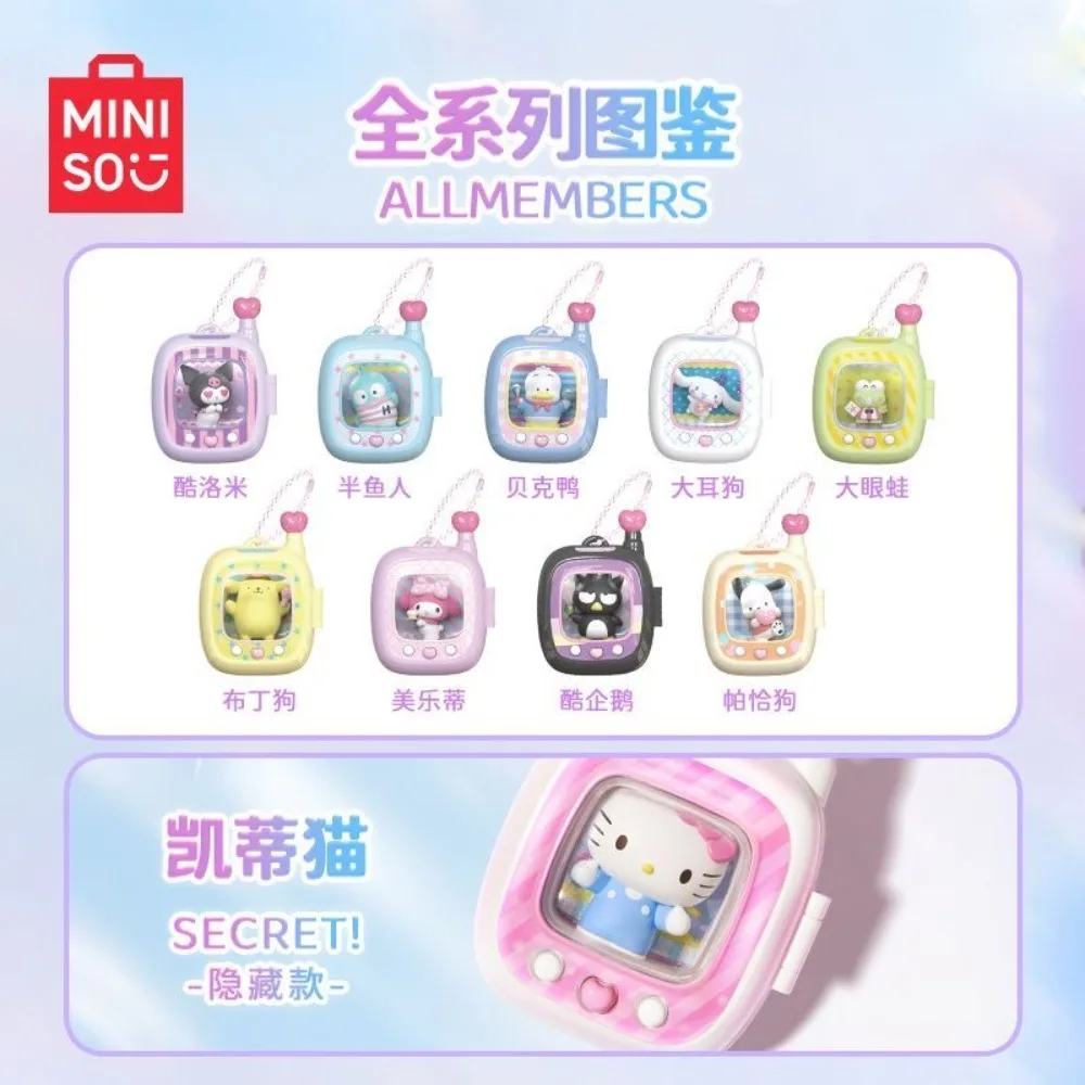 

Miniso натуральная подвеска Sanrio Pocket Elf серии слепая коробка Hellokitty Melody аниме фигурка украшения коллекция индивидуальные подарки