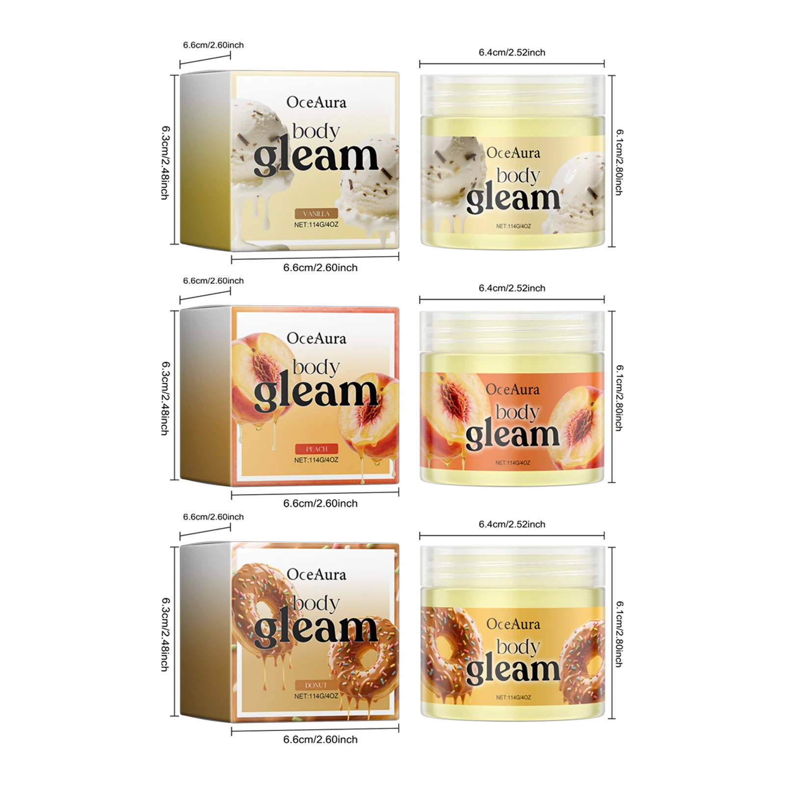 Body Butter Moisturizing Cream Nourishing Dry Skin Improve Roughness Skin Soft Smoothing Repair Barrier Vanilla Body Lotion 114g