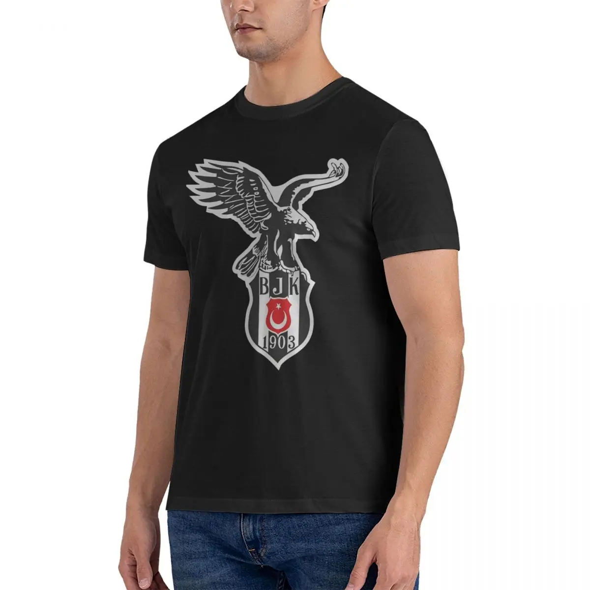 Novelty Istanbul 1903 T-Shirts for Men Round Collar 100% Cotton T Shirt Besiktas Short Sleeve Tees Gift Idea Clothing