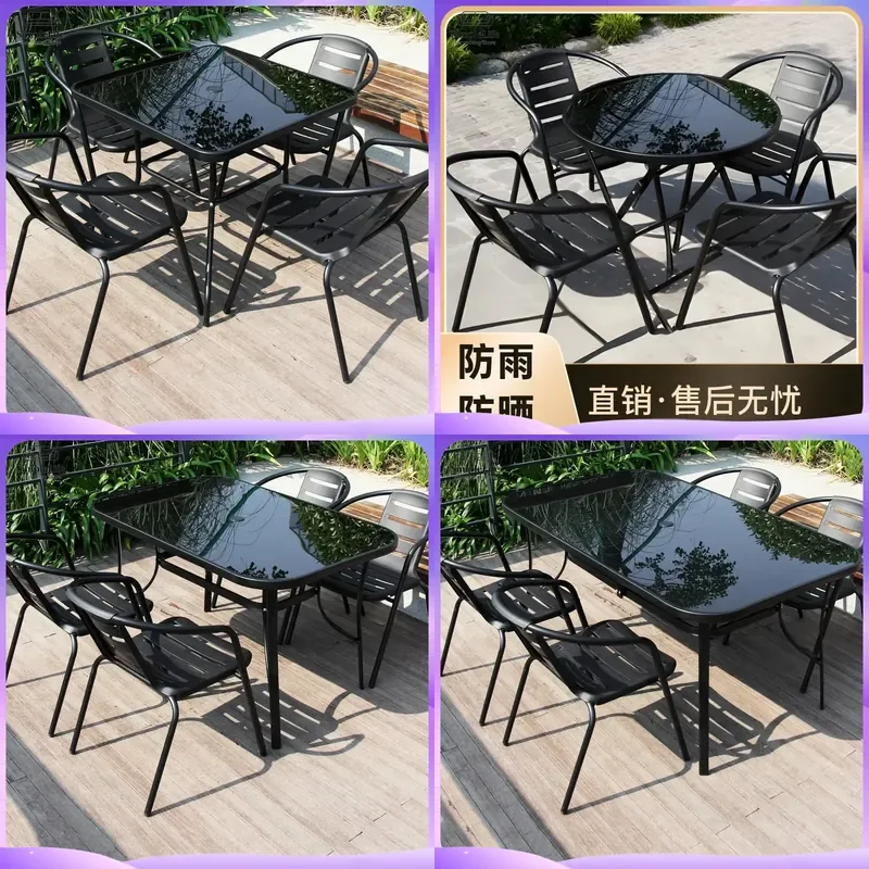 Outdoor Folding Table for Patio Balcony Garden Picnic Camping BBQ Portable Lightweight Aluminum Alloy Coffee Table Tea Table