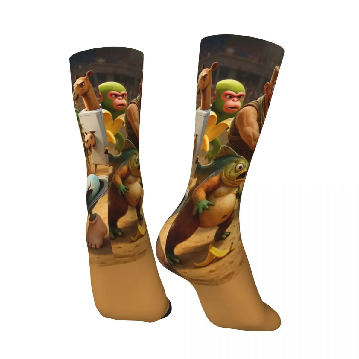 جوارب إيطالية ذات طابع Brainrot جوارب كورية للنساء والرجال جوارب ركوب الدراجات عالية الجودة تصميم شتوي جوارب غير قابلة للانزلاق #4