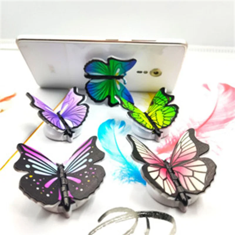 1 шт. Красочный Рисунок бабочка фотодержатель складной тянущийся кронштейн Сделай Сам вращающаяся фотография с наклейкой