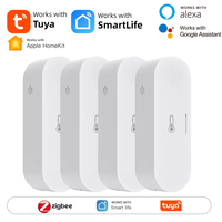 Tuya Smart Zigbee Temperature and Humidity Sensor Indoor Thermometer Sensor Work with Homekit Alexa Google Home Assistant