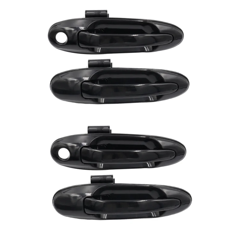 

For Land Cruiser LC100 / Lexus LX470 98-07 Car Front Rear Left and Right Exterior Exterior Door Handles(Black)