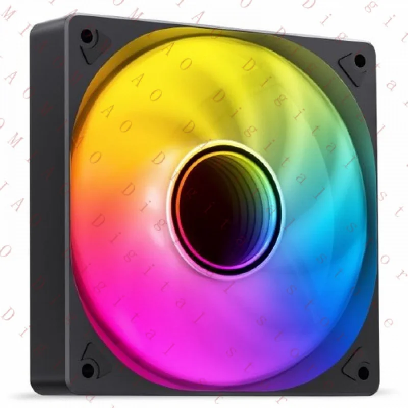RY  FOR Jonsbo SL-120, ARGB 5V 3PIN, reversed 120mm Fan - black
