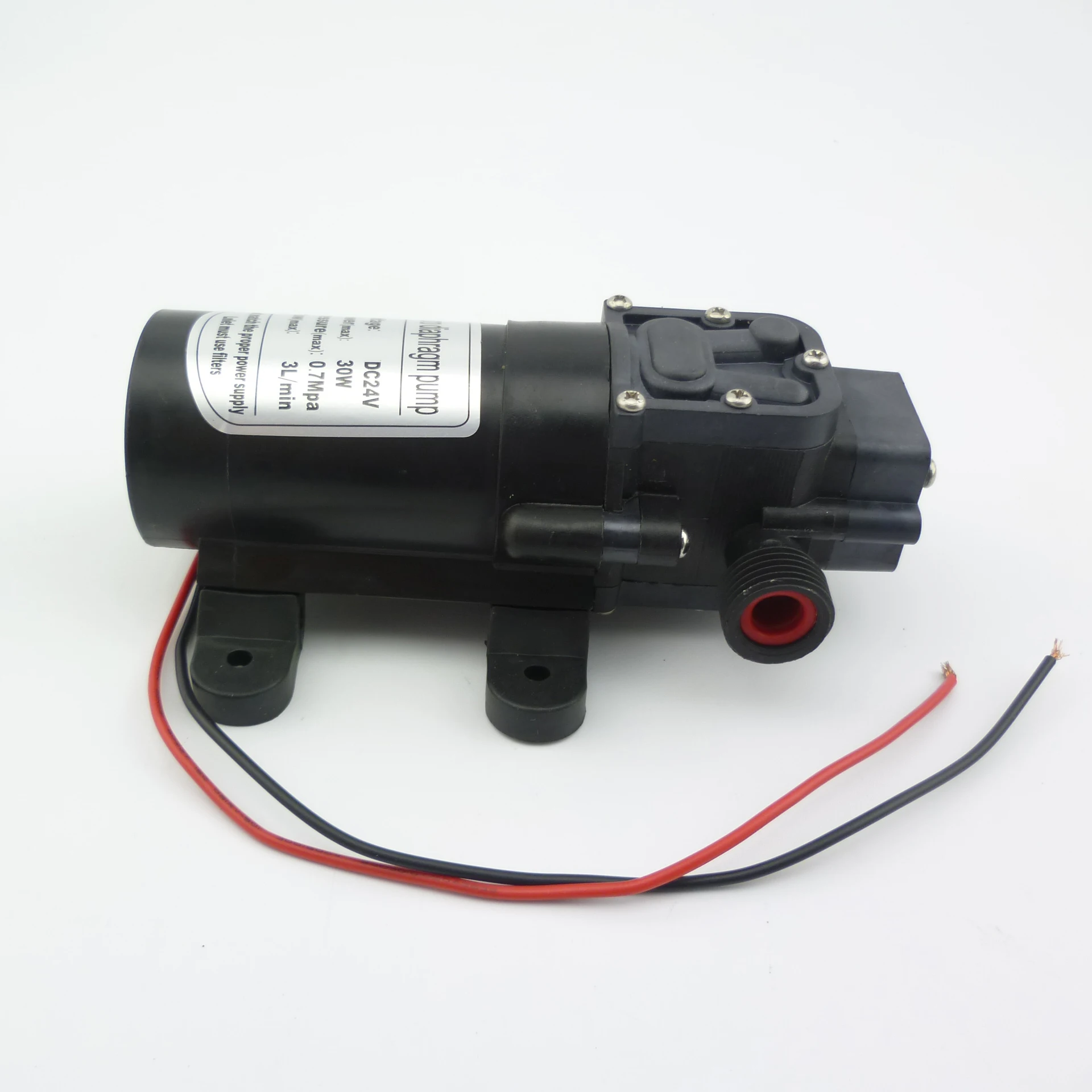 self priming 30W 3L/min return valve type diaphragm portable high pressure dc small water pump 24V