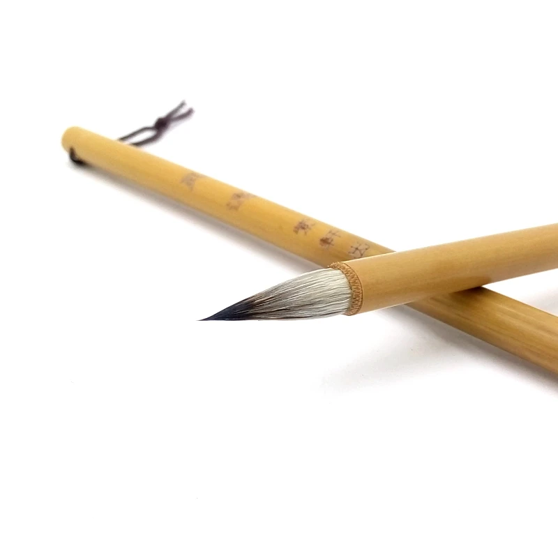 Woolen Purple Rabbit Hair Brush Pen Chinese Watercolor Painting Line Drawing Brush Regular Script Calligraphy Writing Brushes