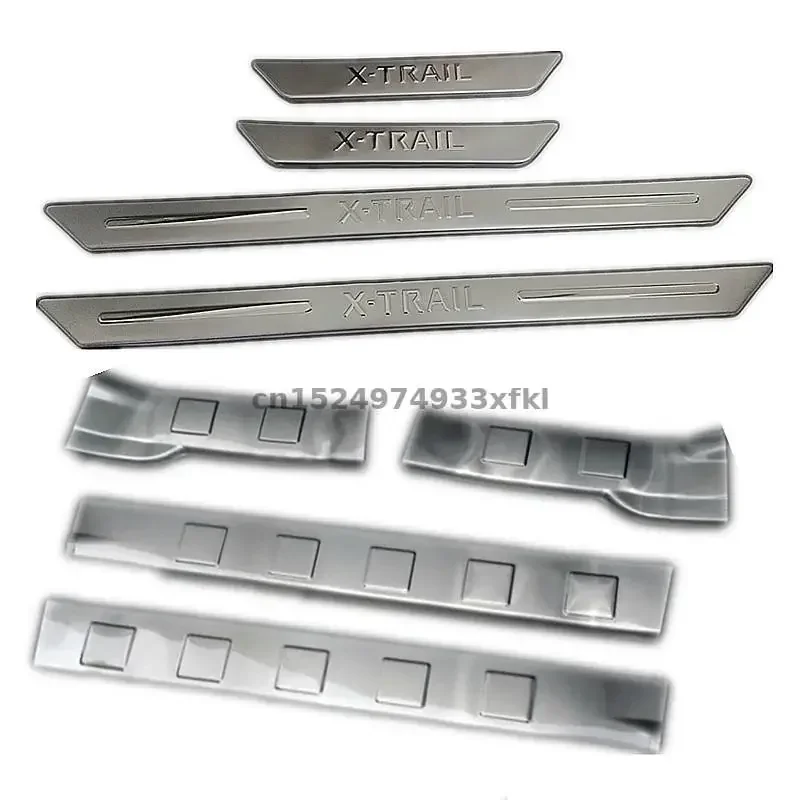 

Stainless Steel Scuff Plate Door Sill 4pcs/set Car Accessories For Nissan X-trail 2008-2013