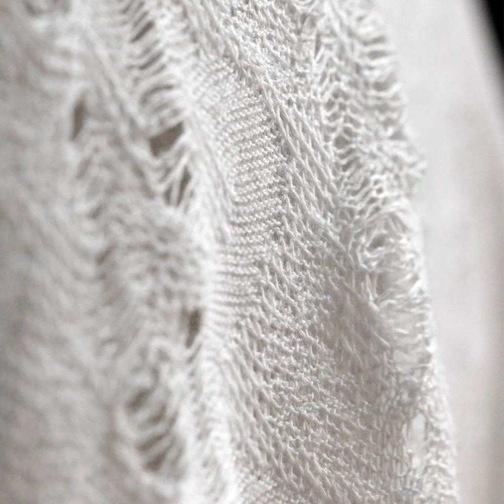 

Knitted Hollow Clothing Fabric for Creative Outerwear Pants Background Decoration Designer Fabrics Diy Sewing Material Cloth