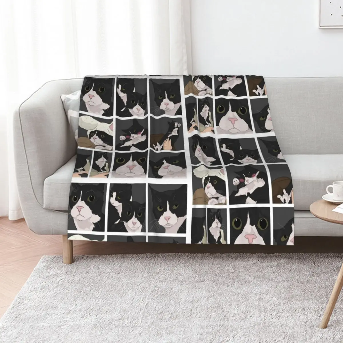

Cartoon cat memes Throw Blanket Comforter blankets ands Blankets For Baby Bed Blankets